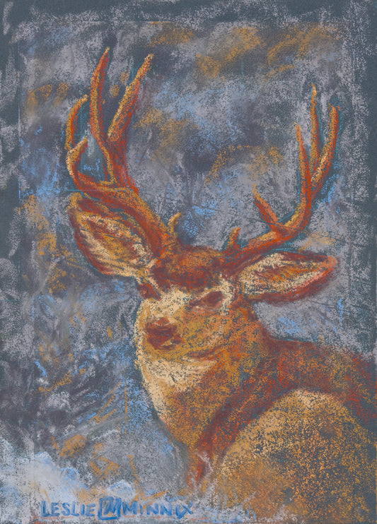 Giclee Print "Bedded Muley"